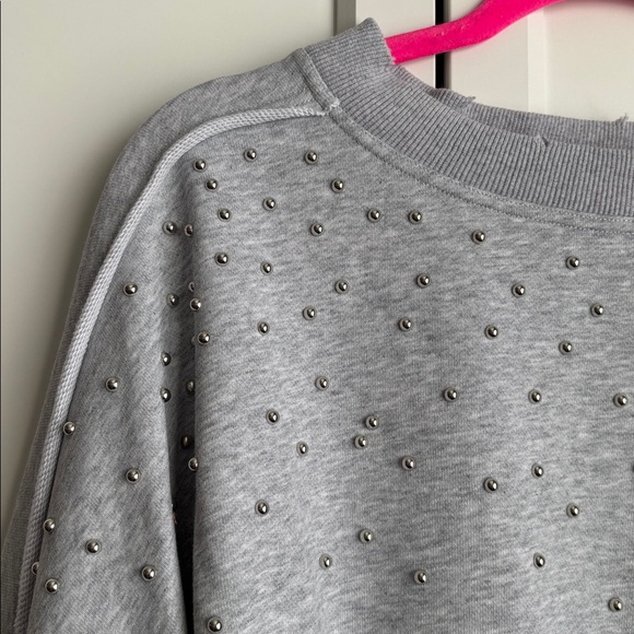 Free People Gaia Studded Sweatshirt, XS - Picture 4 of 5